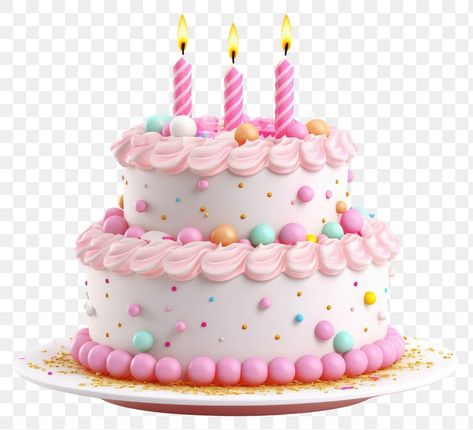 Birthday Cake Png Hd, Birthday Background Design, Birthday Cake Cake, Cake Png, Light Cakes, Birthday Cakes For Women, 3d Cake, Cakes For Women, Baby Birthday Cakes