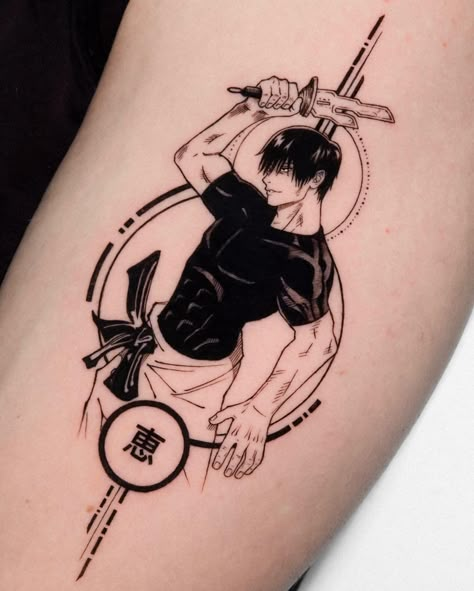 Marco Sperlich • Tattoo | Toji Fushiguro • 伏黒甚爾 done at @denkmal_tattoo Next Guest Spots Stuttgart • May 21 - May 24 Munich • Jun 3 - Jun 8 Hamburg • Jun 11 -… | Instagram Emo Tattoos, Small Girly Tattoos, One Piece Tattoos, Sick Tattoo, Naruto Tattoo, Clever Tattoos, Toji Fushiguro, Pieces Tattoo, Tasteful Tattoos