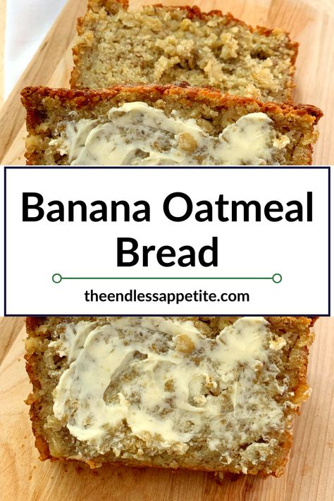 Undecided between banana bread or oatmeal cookies? This easy healthy recipe has both! Banana Oatmeal Bread, Banana Bread Recipe Easy Moist, Soft Oatmeal Cookies, Oatmeal Banana Bread, Banana Bread Loaf, Nut Bread Recipe, Oatmeal Banana, Oatmeal Bread, Banana Oatmeal Cookies