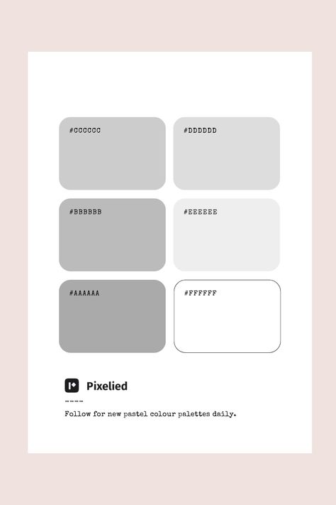 Light Grey Color Palette, Color Scheme Generator, Gray Hex, Color Generator, Flip Image, Pastel Color Palette, Branding Typography, Pastel Color Schemes, Palette Design