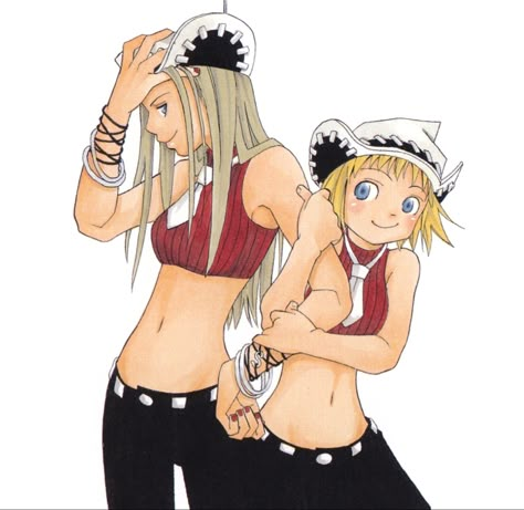 Patty And Liz, Patty Soul Eater, Soul Eater Official Art, Patty Thompson, Soul Eater Characters, Liz Thompson, Liz And Patty, Justin Law, Soul Eater Cosplay