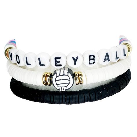 PRICES MAY VARY. Sports Bracelets Set: This sports bracelets are consist of 6mm colorful Clay Beads, lead free, nickel free, safety to wear. Sports Team Beads Bracelet: Beaded bracelets for teen girls, girth is about 7 inch. With high quality elastic, easy to wear and suitable for your wrist. Stackable Bracelets for Women: Bohemia bracelet sets for teen girls and women, perfect gift for sport team player birthday gift, Christmas gift, new year gifts, party gift. Clay Bead Bracelet Set: This brac Homecoming Gifts, Clay Bead Bracelet Set, Clay Beaded Bracelet, Clay Beads Bracelet, Girls Bracelets, Clay Bead Bracelet Ideas, Football Bracelet, Bead Bracelet Ideas, Football Homecoming