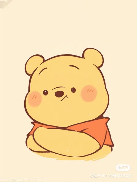 Cute Cartoon Drawings Disney, Pooh Bear Wallpaper Iphone, Winnie The Pooh Tsum Tsum, Pooh Illustration, Winnie The Pooh Cute, Winnie Poo, Poo Bear, Winnie The Pooh Drawing, Teddy Bear Cartoon