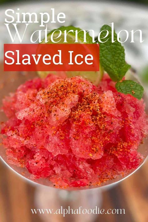 This watermelon granita recipe is the ultimate watermelon summer refresher! Plus, it can be made with as little as ONE ingredient - fresh watermelon. However, I’ve included a whole list of optional add-ins and variations! Best of all, watermelon shaved ice requires just minutes of hands-on prep before freezing, fluffing, and enjoying! Watermelon Mixed Drinks, Watermelon Recipes Drinks, Yogi Food, Shaved Ice Recipe, Watermelon Snack, Dried Watermelon, Watermelon Granita, Watermelon Dessert, Cold Drinks Recipes