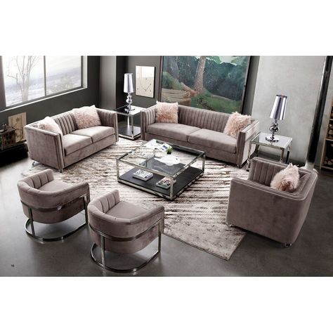 Canora Grey Alicea Configurable Sofa Set & Reviews | Wayfair.co.uk Luxury Furniture Sofa, Unique Sofas, Living Room Sofa Set, Living Room Sofa Design, Sofa Set Designs, Elegant Living, Decor Home Living Room, Luxury Sofa, Best Sofa