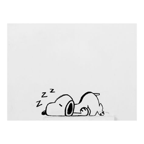 Sleepy Snoopy Tattoo, Sleeping Snoopy Tattoo, Sleep Tattoo Ideas, Sleeping Drawing Easy, Dog Sleeping Drawing, Sleeping Drawing Reference, Nap Drawing, Sleepy Drawing, Insomnia Drawing