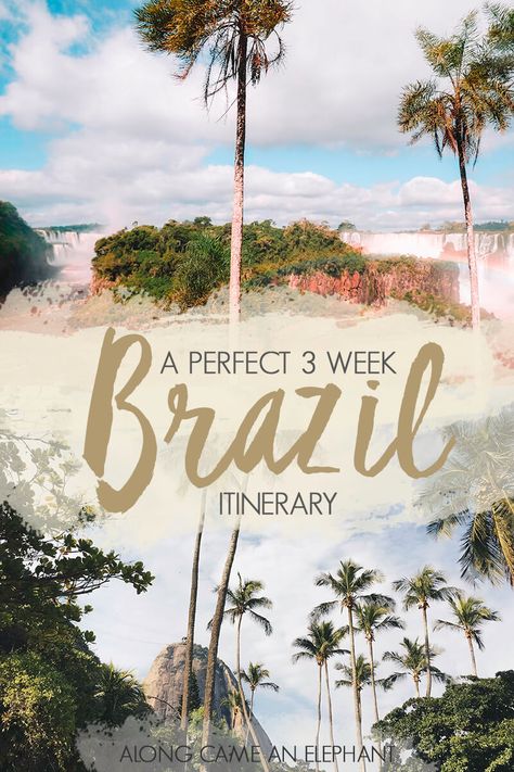 The perfect 3 week Brazil Itinerary Brazil Itinerary, Brazil Travel Guide, South America Travel Itinerary, South America Travel Destinations, Visit Brazil, Latin America Travel, Backpacking South America, South America Destinations, Brazil Travel