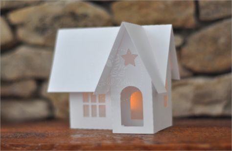 Paper House Template - 9+ Download Free Documents In PDF , PSD | Sample Templates 3d Paper Houses, Cardboard Box Houses, Paper House Template, Lighthouse Decor, Diy Christmas Village, Little Charmers, House Template, Christmas Village Houses, Fairy Crafts