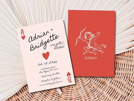 This Invitation Templates item by BuildaBridgeDesign has 17 favorites from Etsy shoppers. Ships from United States. Listed on 08 Dec, 2023 Vegas Wedding Invite, Playing Card Invitation, Playing Cards Wedding, Handwritten Wedding Invitations, Vegas Wedding Invitations, Las Vegas Wedding Invitations, Congrats On Your Engagement, Vintage Wedding Stationery, Handwritten Wedding