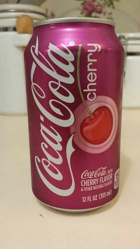 Cherry Coke Coca Cherry, Drinks Aesthetic, Coke Can, Cherry Coke, Cherry Coke Can, Strawberry Lip Balm, Coca Cola Can, Coke Cans, Pop Cans