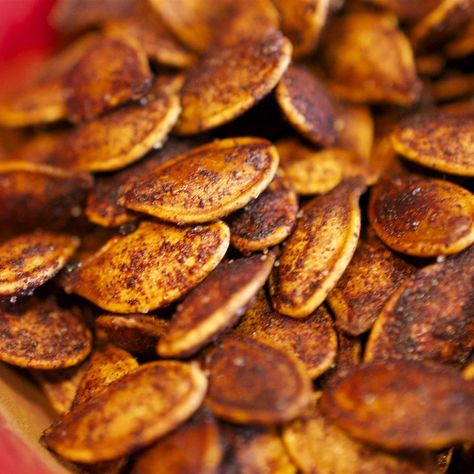 Roasted Cinnamon Spice Pumpkin Seeds Cajun Pumpkin Seeds, Cinnamon Sugar Pumpkin Seeds, Savory Pumpkin Seeds, Roasted Pumpkin Seeds Recipe, Pumpkin Seed Recipes Roasted, Pumpkin Seeds Recipe, Buttercup Squash, Pumpkin Seed Recipes, Breaking Bread