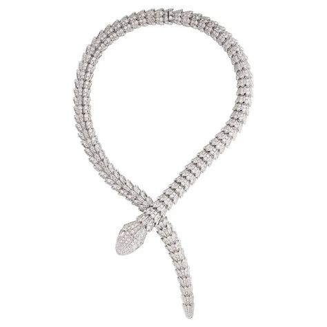 Bulgari Serpenti diamond snake necklace Bulgari Jewelry Snake, Bird Tattoos For Women, Bulgari Serpenti, Bulgari Jewelry, Bird Tattoos, Romantic Surprise, Wild Beauty, Snake Necklace, Jewelry Lookbook