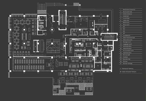 Hotel Lobby Floor Plan Layout, Restaurant Plan Layout, Restaurant Interior Design Plan, Hotel Restaurant Plan, Hotel Lobby Floor Plan, Restaurant Design Plan, Lobby Floor Plan, Boutique Hotel Lobby, Modern Hotel Lobby