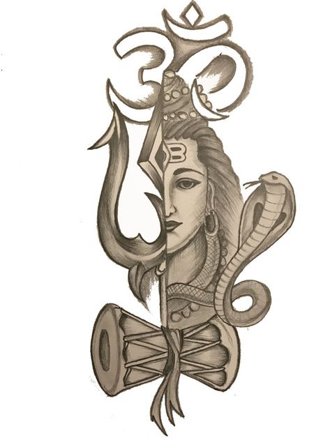 Gods Drawing, Ganpati Art, Pencil Art Love, Yoga Painting, Hand Tattoo Designs, 3d Pencil Drawings, Lord Shiva Sketch, Shiva Sketch, Hanuman Video