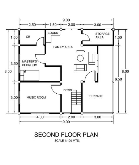 Simple House Drawing, Simple Floor Plans, Autocad Tutorial, Architecture Drawing Presentation, Hotel Floor Plan, Civil Engineering Design, Architecture Drawing Plan, Interior Architecture Drawing, Duplex Design