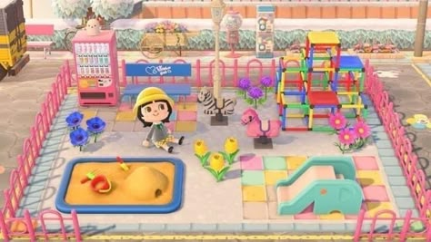 Animal Crossing Playground, Animal Crossing Town Tune, Animal Crossing 3ds, Animal Crossing Funny, Animal Crossing Wild World, Island Theme, Qr Codes Animal Crossing, Children Park, Animal Crossing Characters