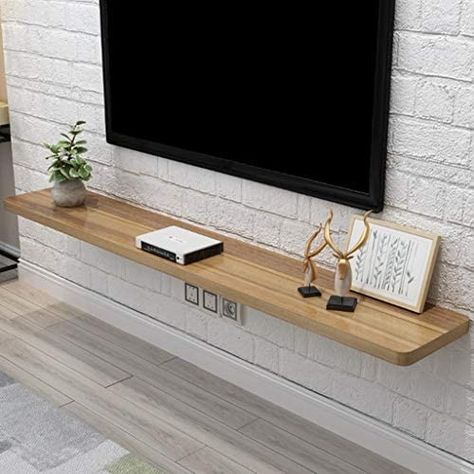 Console Shelves, Minimalist Tv Cabinet, Tv Stand Minimalist, Tv Shelves, Floating Shelf Wall, Wall Mounted Tv Cabinet, Shelves For Living Room, Shelves Modern, Floating Shelves Living Room