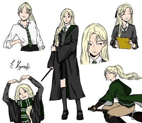 Slytherin Oc, Hogwarts Oc, Harry Potter Uniform, Hp Oc, Harry Potter Oc, Wizard School, Harry Potter Feels, Harry Potter Drawings, Harry Potter Wand