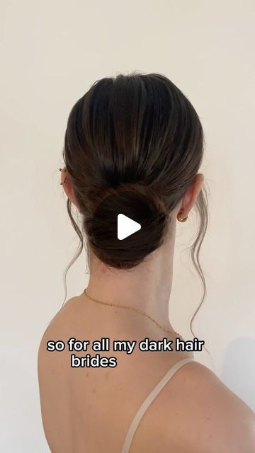 Talia Wolf - Bridal Hair & Makeup 💍 on Instagram: "We need more dark hair updo inspo around here ❤️" Dark Hair Updo, Marissa Grace, Updo Hairstyles Wedding, Bun Wedding, Wedding Hair Trends, Bridesmaid Hair Medium Length, Short Homecoming Hair, Homecoming Hairstyles Updos, Quince Hairstyles