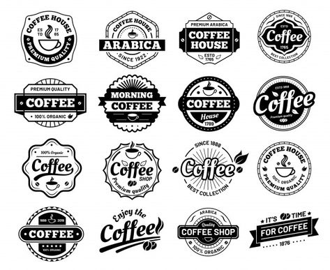 Cafe Logos, Coffee Stamps, Coffee Label, Coffee Vector, Coffee Logo, Cafe Logo, Vintage Cafe, Retro Logo, Name Logo