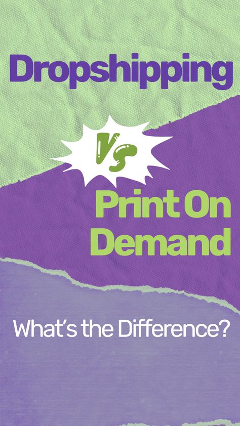 Dropshipping vs. Print On Demand: What Is the Difference?/ POD For Begginers/ Dropshipping/ How to do dropshipping/ How to do Print On Demand Ecommerce Tips, Business Model, Suits You, On Demand, Print On Demand, Marketing