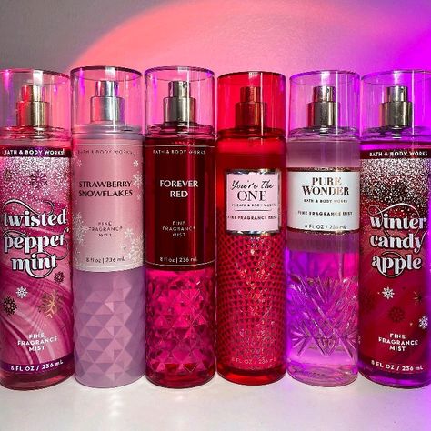 Forever Red Perfume, Strawberry Snowflakes Perfume, Strawberry Snowflake, Strawberry Snowflakes, Pure Wonder, Twisted Peppermint, Bath N Body Works, Forever Red, Fragrances Perfume Woman