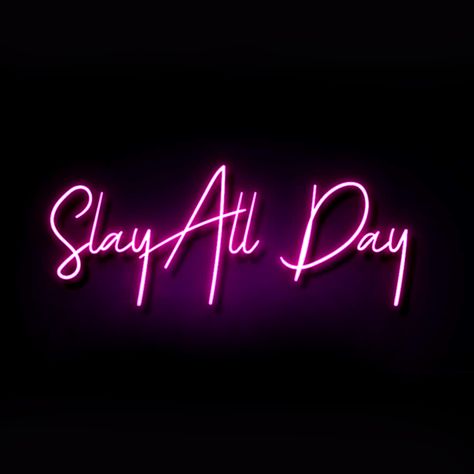 Slay Aesthetic Wallpaper, Flawless Makeup Tutorial, Spotify Wallpaper, Slay Quotes, Kid Aesthetic, Aesthetic Neon, Girly Wallpaper, Slay The Day, Inspirational Board