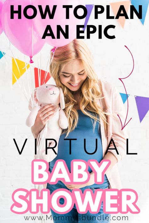 Virtual Baby Shower Ideas, Virtual Baby Shower Games, Virtual Baby Shower Invitation, Epic Party, Virtual Baby Shower, Shower Bebe, Baby Shower Activities, Baby Gender Reveal, Baby Shower Planning