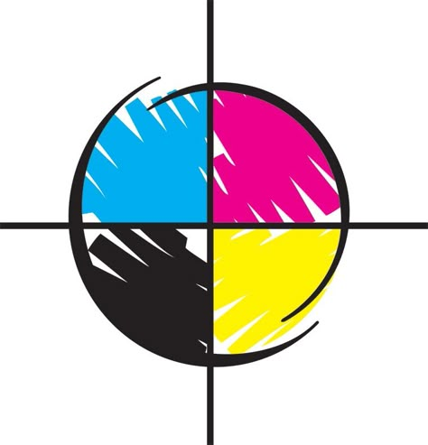 Exploriment: Logo – CMYK Registration Mark Color Wheel Tattoo, Cmyk Art, Cmyk Design, Printing Company Logo, Mark Tattoo, Parrots Art, Craft Logo, Art Sketches Pencil, Publication Design