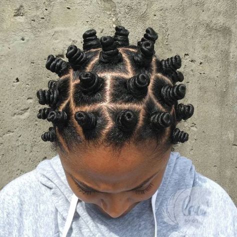 Bantu Knots On Shorter Hair Knot Hairstyles, Bantu Knot Hairstyles, Bantu Knot, Hairstyle Examples, Protective Hairstyles For Natural Hair, Hair Knot, Afro Textured Hair, Bantu Knots, Coconut Oil Hair