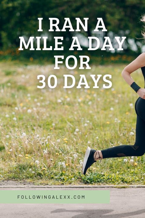 Mile A Day Challenge, 30 Day Running Challenge, Running A Mile, Running Challenge, Running Routine, 30 Day Workout Challenge, Days And Months, Wellness Goals, Fitness Challenge