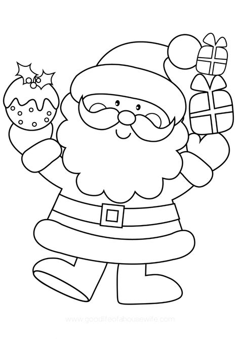 Christmas Coloring Printables, Kids Christmas Coloring Pages, Fargelegging For Barn, Christmas Colouring Pages, Santa Coloring Pages, Free Christmas Coloring Pages, Christmas Coloring Sheets, Printable Christmas Coloring Pages, Christmas Worksheets