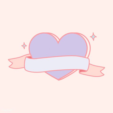 Cute pastel purple heart shape emblem vector | free image by rawpixel.com / filmful Christmas Gift Tags Free, Cute Shapes, Penanda Buku, Purple Cute, Doodle Frame, About Heart, Cute Hearts, Overlays Cute, Cute Shape