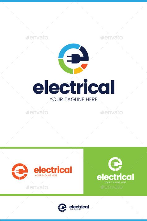 Electrical Logo Template Vector EPS, AI. Download here: http://graphicriver.net/item/electrical-logo/12892584?ref=ksioks Electrical Logo Symbols, Electric Shop Design, Electrical Engineering Logo, Electrical Company Logo, Electrical Logo, Electricity Logo, Electrician Logo, Plumbing Logo, G Logo Design