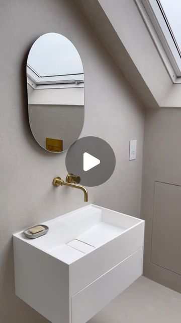 Inside 25 on Instagram: "L O F T  B A T H R O O M

Before & after of our loft bathroom. 

We have microcement on the floors, walls and ceiling for a seamless, groutless finish.

The neutral shade definitely makes the brass pop.

Microcement by @marmocalce using @forcrete_ 

——————————————————————————
#insidetwentyfive #transformationtuesday #beforeandafter #loftconversion #victorianrenovation #microcement #storyofmyhome #myrenostory #mydailyhomesquare #mydailyhomeshare #myinteriorvibe #myinteriorsquares #myhousethismonth #hometransformation #renovation #renovationproject #victorianextension #victorianhome #bathroomdesign #bathroomrenovation #neutralhome #neutralstyle #myneutralhome #myneutralspace #victorianloftconversion #bathroominspo #microcementbathroom #neutraldecor #interiorinspo #mi Groutless Bathroom, Victorian Extension, Loft Bathroom Ideas, Victorian Renovation, Loft Bathroom, Bathroom Inspo, Loft Conversion, Neutral Fashion, Neutral Decor