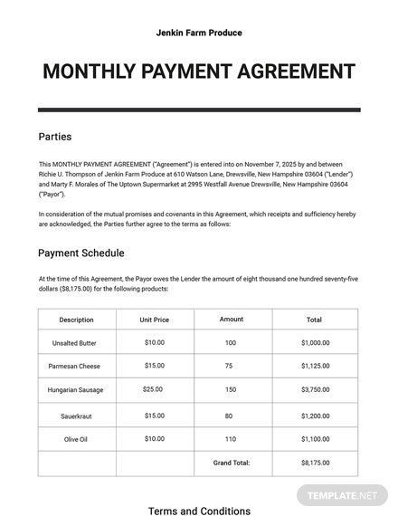 Payment Agreement Contract, Contractor Contract, Payment Agreement, Inventory Printable, Purchase Agreement, Payment Schedule, Document File, Listing Presentation, Non Disclosure Agreement