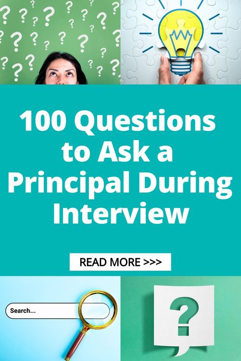 Looking to make a great impression during your principal interview? Check out these 100 thought-provoking questions to ask and stand out from the competition. From leadership style to school culture, be prepared with insightful inquiries that showcase your interest and commitment. Nail that interview by being well-prepared with this comprehensive list of questions! 100 Questions To Ask, Effective Teaching Strategies, Teacher Development, Question To Ask, Alternative Education, Restorative Justice, Philosophy Of Education, School Culture, Feedback For Students