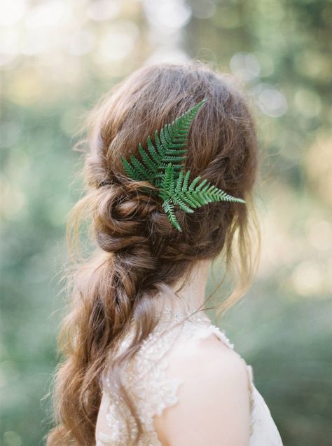 Wedding Hair Ideas, Fern Wedding, Fine Art Film Photography, Scotland Wedding, Beach Wedding Hair, Wedding Hair Flowers, Wedding Hair Down, Wedding Hairstyle, Wedding Updo