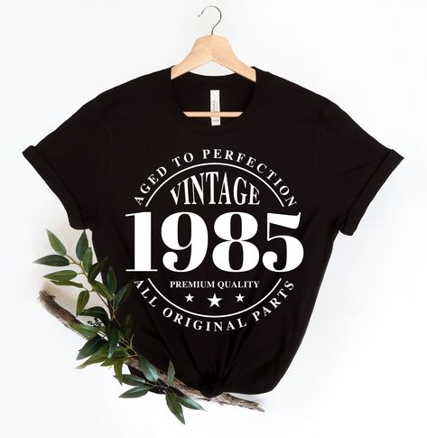 Excited to share the latest addition to my #etsy shop: 1985 Vintage Birthday Svg, 1985 Shirt, 1985 Birthday Shirt, Born in 1985, Aged to Perfection Svg, Mugs, Digital Cut File, Instant Download https://etsy.me/3Oc6NUt #kidscrafts #birthdaygift #birthdaysvg #birthdayshi