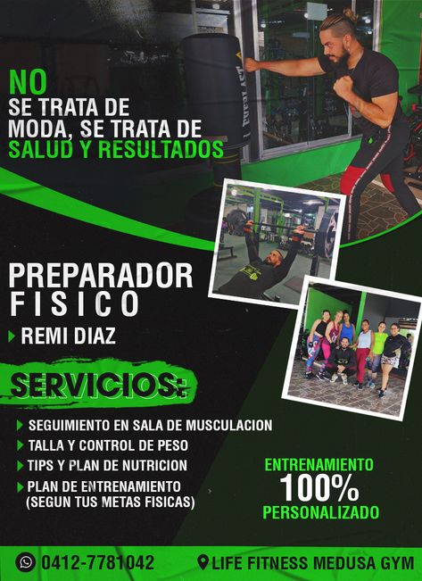 #flyer #post #publicidad #afiche #gym #redsocial #fitnes #entrenador #personal #ejercisio #servicios Dance Therapy, Gym Poster, Train Posters, Pictures Of People, Do Exercise, A Gym, Story Instagram, Personal Training, Cross Training