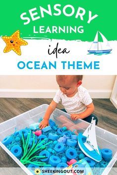 playgroup - under the sea on Pinterest Ocean Theme Preschool, Sea Activities, Sensory Activities Toddlers, Toddler Classroom, Ocean Activities, Independent Play, Summer Ocean, Under The Sea Theme, Daycare Activities