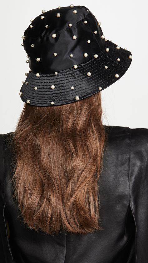 Jennifer Behr Mallorie Pearled Bucket Hat #Sponsored , #sponsored, #Mallorie, #Behr, #Jennifer, #Hat, #Bucket Hats Ideas, Jean Hat, Jennifer Behr, Pearl Size, Black Pearl, Hat Designs, Accessories Design, Your Style, Bucket Hat