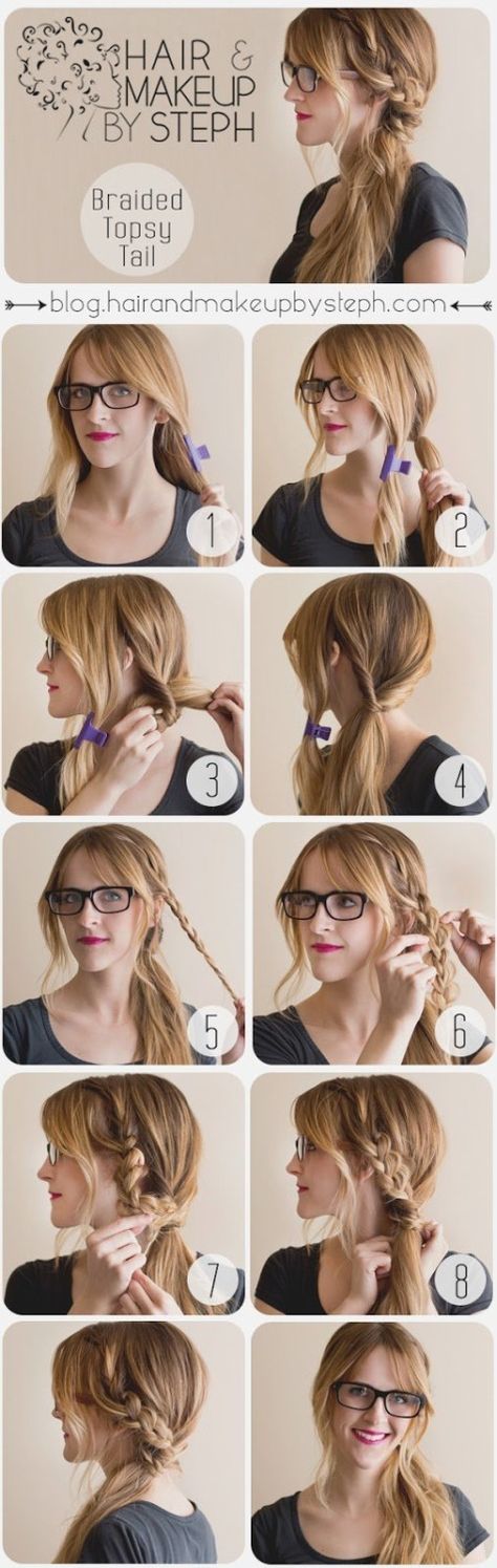 22 braid hairstyle tutorials you should see Sanggul Cepol, Makeup Tip, Step By Step Hairstyles, Fishtail Braid, Braided Hairstyles Tutorials, Hair Envy, Hair Today, Hair Dos, Diy Hairstyles