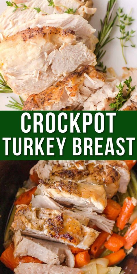 turkey in a crockpot Crockpot Turkey Tenderloin, Crock Pot Turkey Breast, Crockpot Turkey Breast, Turkey Tenderloin Recipes, Turkey Breast Crockpot, Turkey Crockpot Recipes, Cooking Turkey Breast, Turkey Cutlets, Slow Cooker Turkey Breast