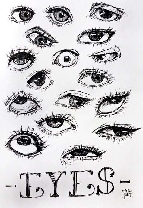 Eye Bag Drawing Tutorial, Mysterious Eyes Drawing, Eye With Hands Inside Drawing, Sunken Eyes Drawing, Happy Eye Drawing, Gothic Eyes Drawing, Terrified Eyes Drawing, Eye Ball Drawings, All Eyes On Me Drawing