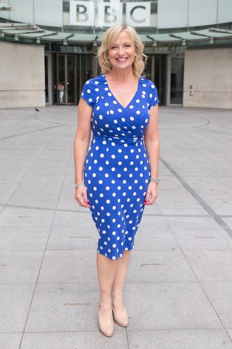 Carol Kirkwood Carol Kirkwood, Tv Girls, Dot Dress, Bbc, Pinterest Likes, A Woman, Polka Dot, Polka Dots, Dots