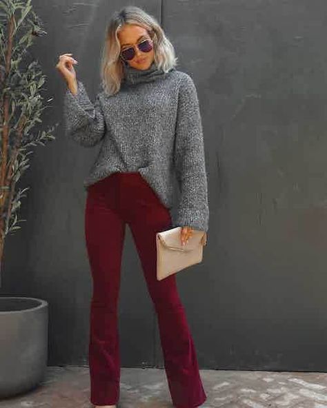 What Color To Wear With Burgundy Pants Or Maroon Pants [2024]: 40+ Best Ways, Shoes, And Shirts Ideas Green Maroon Outfit, Black Pants Red Shirt Outfit, Burgundy Leather Pants Outfit Winter, Raspberry Pants Outfit, Maroon Courdroy Pants Outfit, Burgandy Pants Outfits Winter, Maroon Pant Outfits Women, Burgundy Jeans Outfit Women, Maroon Pants Outfits