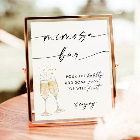 $11.65 | Minimalist Mimosa Bar Sign | Bridal Shower Sign #boho bridal shower, mimosa bar sign, boho bridal shower bubbly sign, terracotta shower sign, minimalist bridal shower, bubbly bar sign, modern bridal shower decor, champagne bar, pop the bubbly, pop the champagne Bar Invitation, Bridal Shower Mimosa Bar, Bridal Shower Mimosa, Bubbly Bar Sign, Bubbly Bar, Mimosa Bar Sign, Bridal Shower Sign, Modern Bridal Shower, Champagne Bar