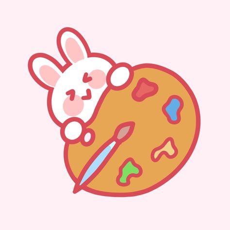 Bunny, app, icon, cute, aesthetic, kawaii, rabbit, pink, art, app icon, widget, iPad, iPhone Procreate Icon Aesthetic Logo, Procreate Widget Icon, Kawaii Google Icon, Procreate Pink Icon, Procreate Icon, Kawaii App Icons Pinterest, Kawaii App, Cute App, App Icon Design