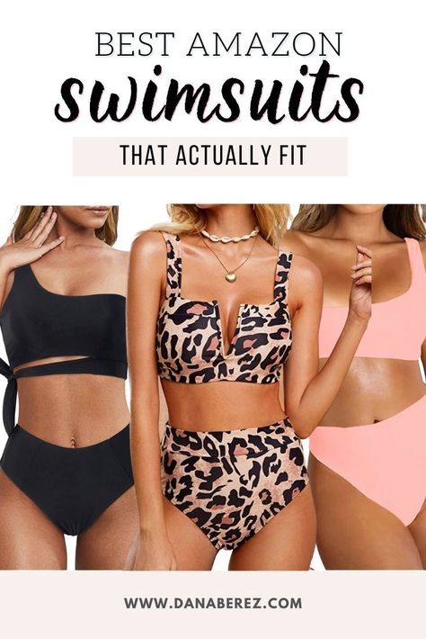 Best Amazon Swimsuits for Women Under $40 that actually fit! These styles are sexy and supportive and your next favorite swimsuit is here! Amazon Swimsuits. Amazon Bikini Swimsuit Trend 2023, Women’s Bathing Suit Ideas, Swimsuits For Petite Women, Bathing Suit Trends 2023, Swimsuits For Pale Skin, Best Swimwear Brands, Best Bikinis On Amazon, Best Mom Swimwear, Women’s Swim Suits